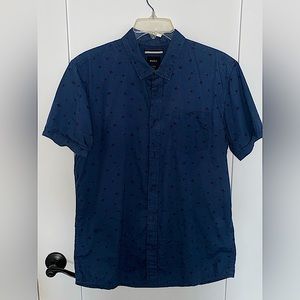 RVCA Men’s Button Down Short Sleeve Shirt